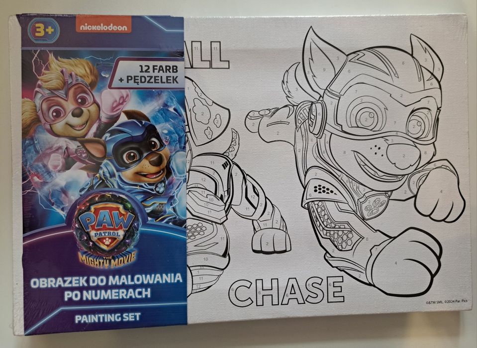 Obrazek Do Malowania Chase Psi Patrol Po Numerach Kosmopieski