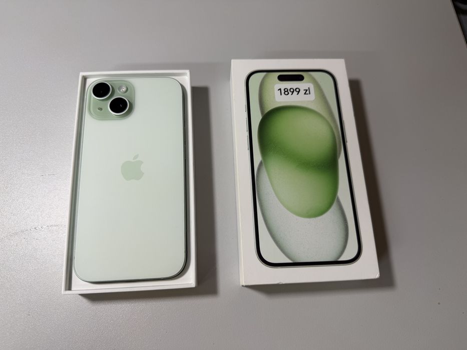 iPhone 15 128GB Green /Stan Idealny/ Sklep Wrocław