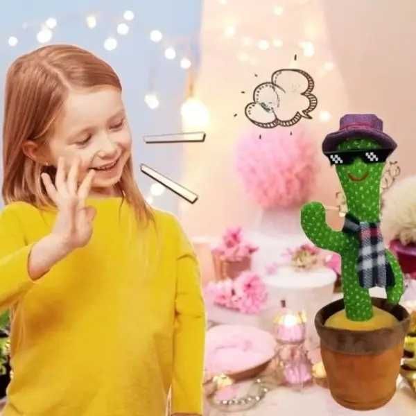 Танцующий и поющий кактус в очках и шляпе мамкин хулиган, есть опт