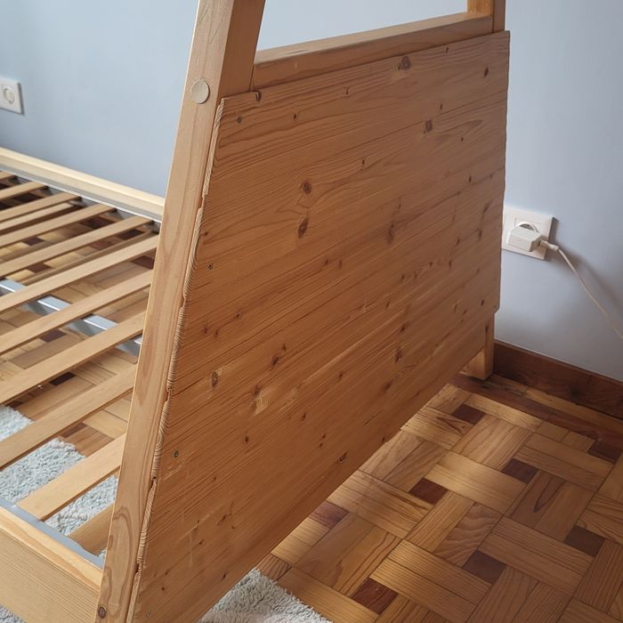 Cama criança  Montessori 90x2000 com estrado e colchão