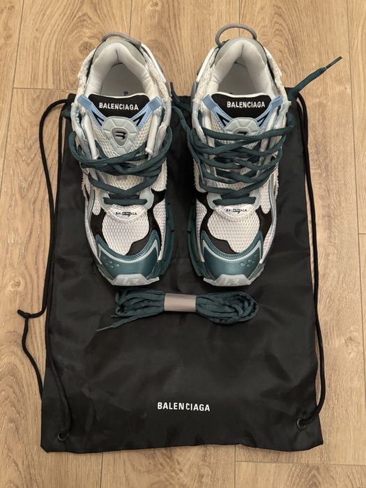 Balenciaga Runner White Green Blue