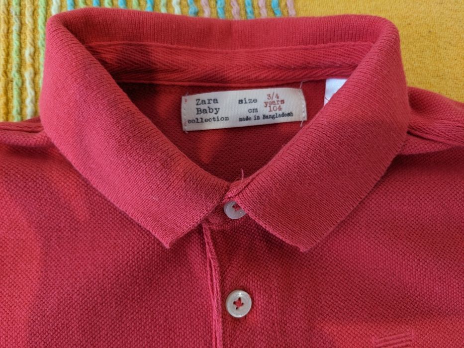 Polo em piqué para menino