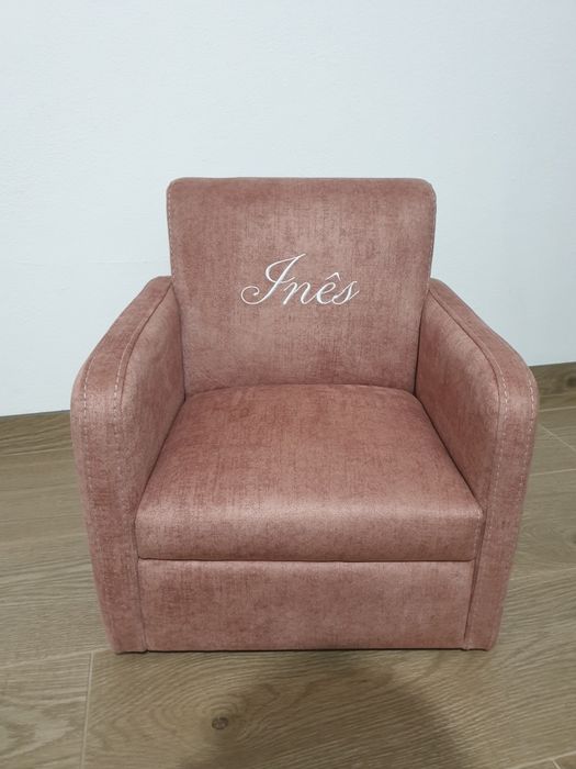 Mini cadeirão para criança personalizável