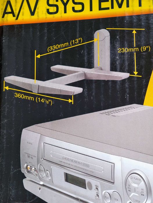 Настінна полиця для тюнера, DVD, консолі AVF Vector (до 15 кг)