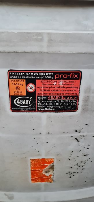 Автокрісло 4Baby Pro-Fix сіре 15-36 кг