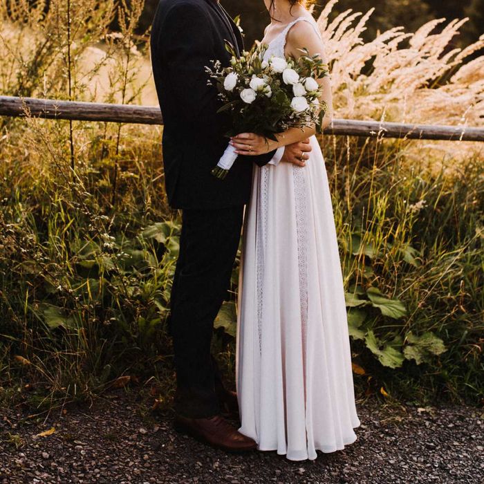 Suknia ślubna boho, rozmiar 34-36