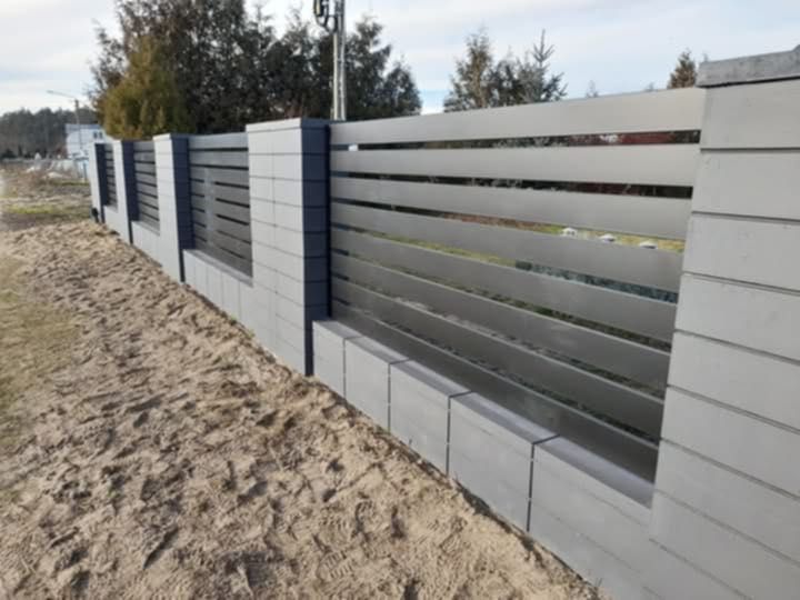 OGRODZENIE PANELOWE PALISADOWE Palisada ogrodzeniowa panel podmurówka