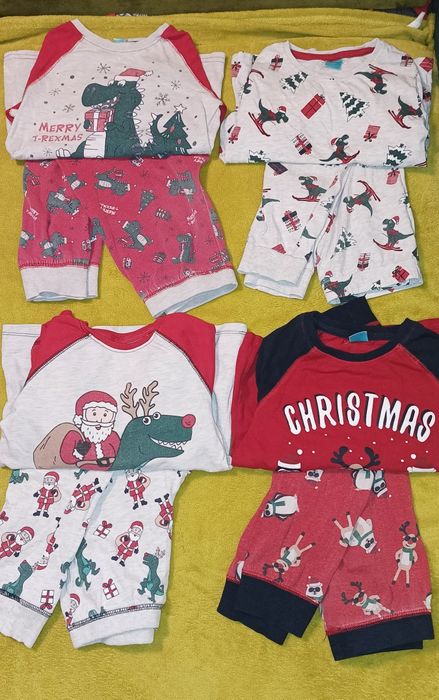 Zestaw piżama świąteczna 122/128
