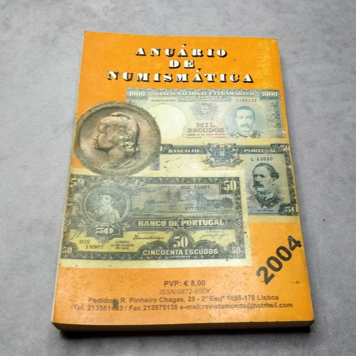 Numismática e Notafilia 1998 e Anuários de Numismática 2004-08
