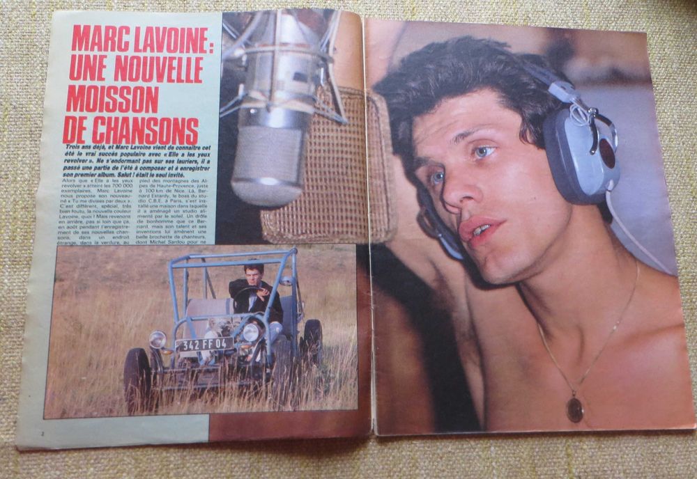 Música Anos 80 Salut Marc Lavoine Goldman 1985 Poster Julien e Birgine