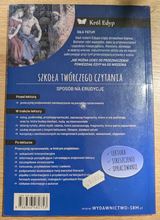 Król Edyp Sofokles - lektura z opracowaniem