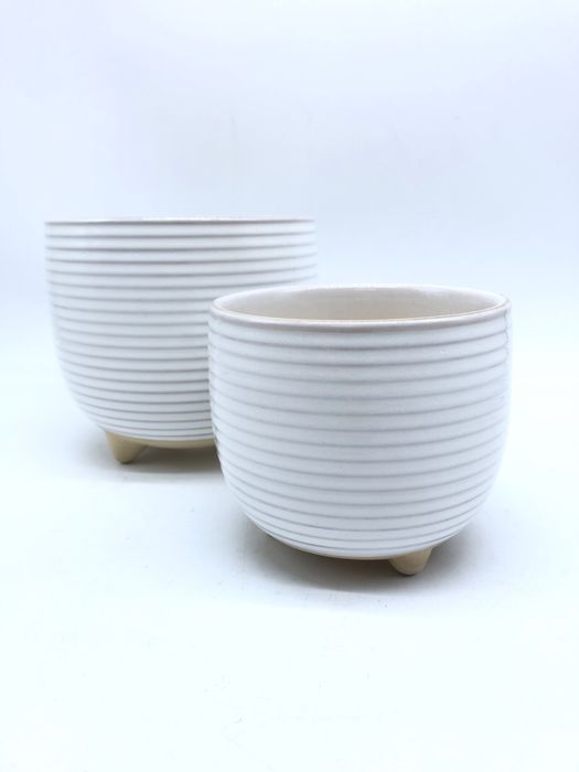 LE TAUCI Ceramiczne doniczki na rośliny, 12 + 16 cm