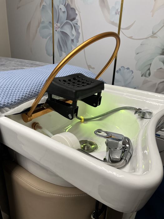 ko do Head Spa + taboret | O2Beauti | beżowe | stan idealny