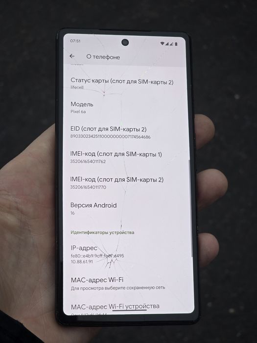 Google Pixel 6a  ( 6/128Gb ) Neverlock