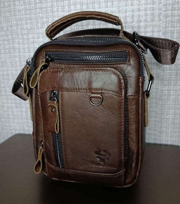 Шкіряна чоловіча сумка барсетка
