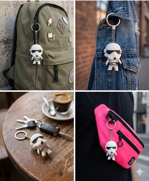 Стильный брелок Штурмовик Star Wars — Аксессуар для ключей и рюкзака
