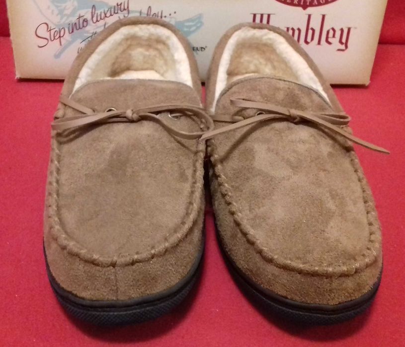 Luksusowe kapcie Wembley mokasyny bambosze