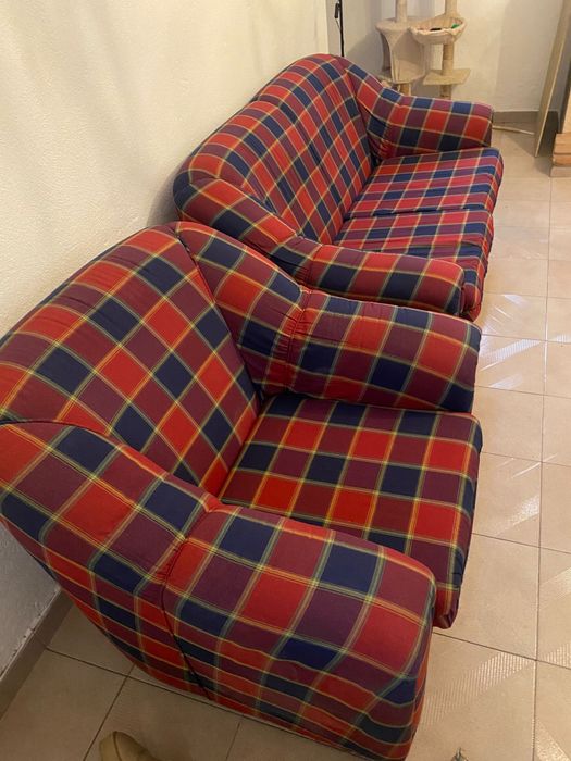 Sofá cama + 2 poltronas