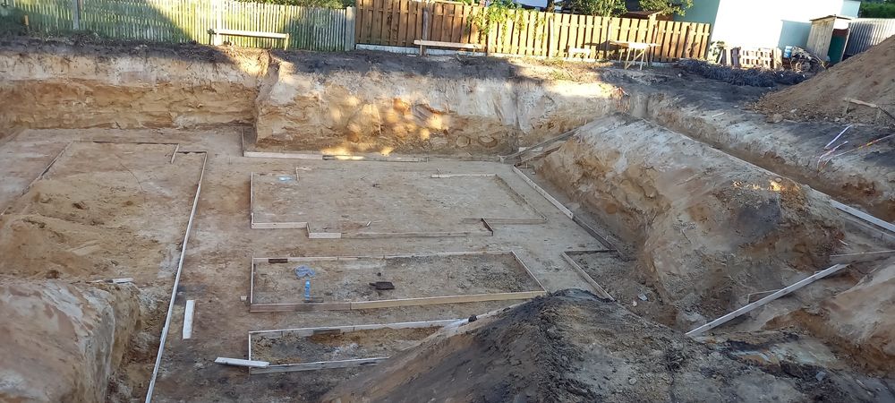 Uslugi koparka Mini Koparka Prace ziemne Piasek Ziemia Kruszywo