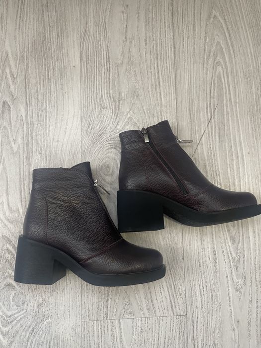 Ботиночки натур замша сапоги фірмові зима кожані