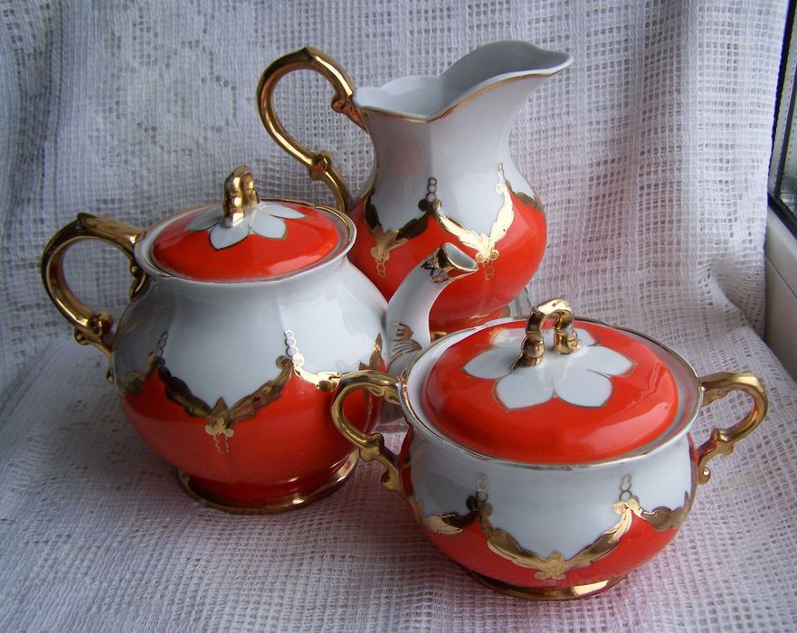 Предметы из знаменитого сервиза "Бутон", Барановка 1970-е гг  СССР