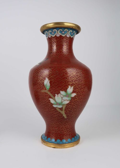 Jarra Cloisonné com suporte - China