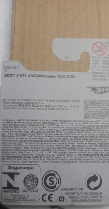 Amg-mercedes ckl dtm hot wheels