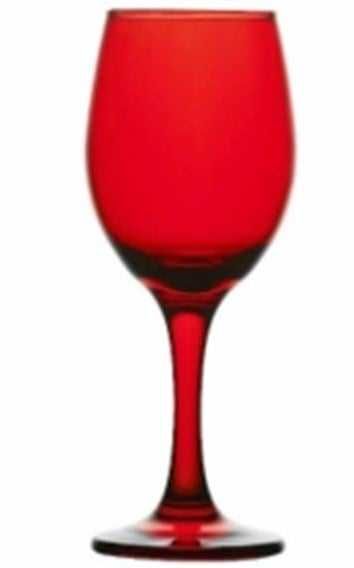 OPORTUNIDADE-Serviço de jantar 19 pçs + 6 copos com pé vermelhos