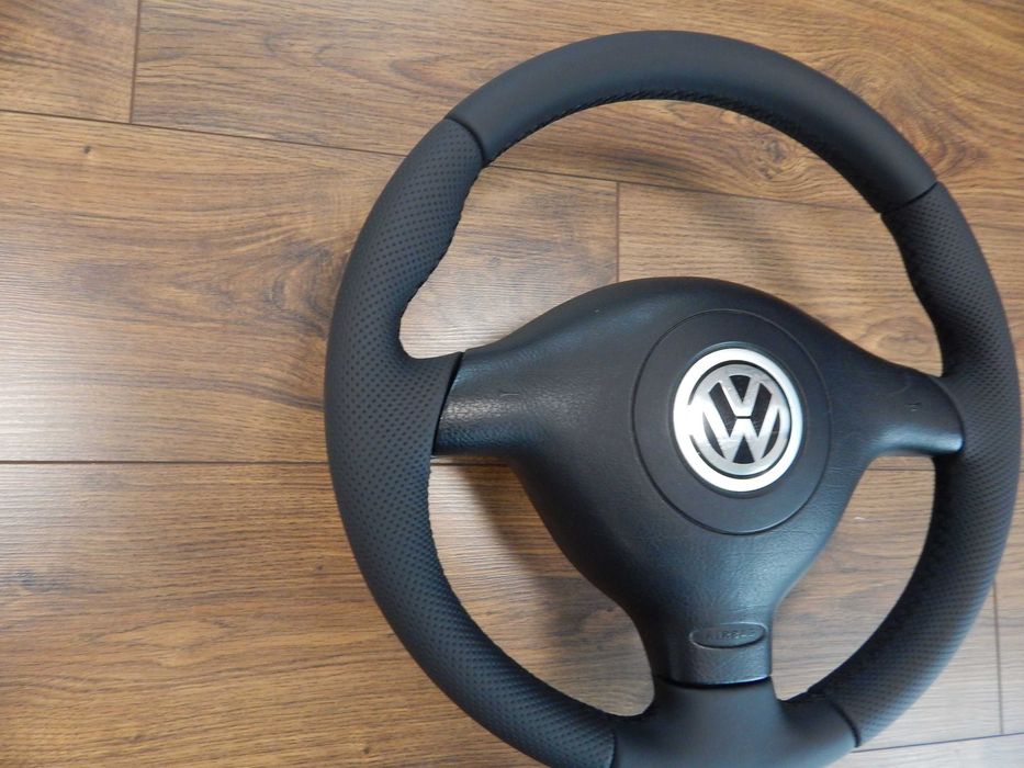 Kierownica + poduszka VW Golf IV Passat B5 Bora nowa skóra