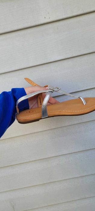 UGG Original босоніжки сріблясті / чорні | Розмір 37 (23,5 см)