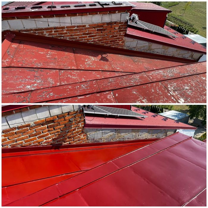 Mycie malowanie dachów i elewacji, czyszczenie kostki bruk odśnieżanie