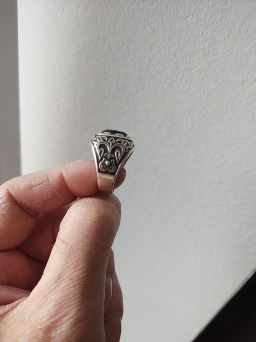 Перстень печатка мужская,серебро
