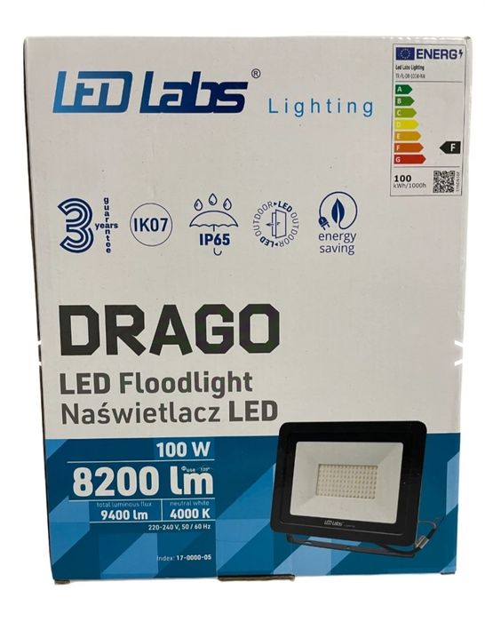 Niwy Halogen,naświetlacz LED 100W Barwa neutralny.