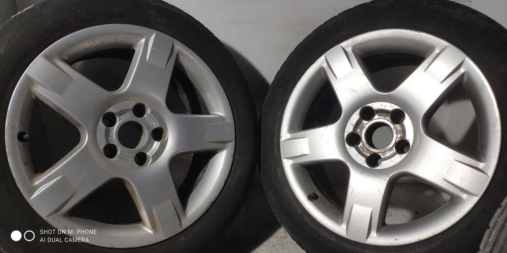 Koła 205/55R17 CONTINENTAL lato AUDI 5x112 alusy komplet 17 ładne 4szt