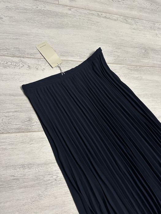 Спідниця плісе юбка xs s синя