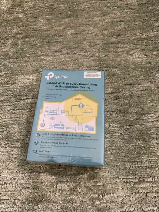 Extensor Wi-Fi Powerline 2 saídas Ethernet Novo