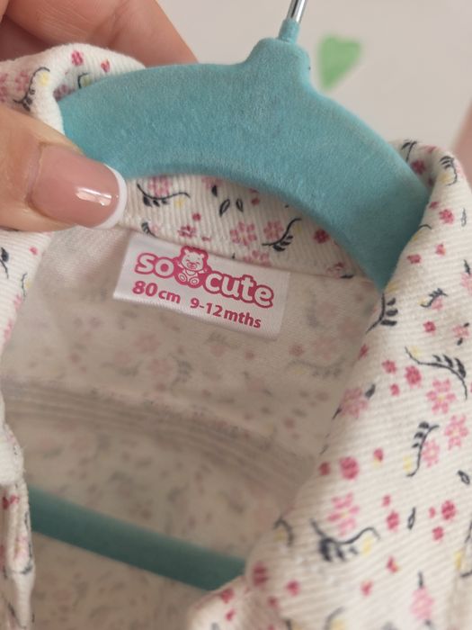 Kurtka katana dziewczynka kwiatuszki