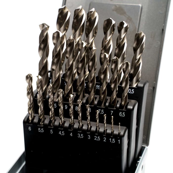 Zestaw Wierteł 1-13 HSSCo 25szt Kobaltowe KORONET