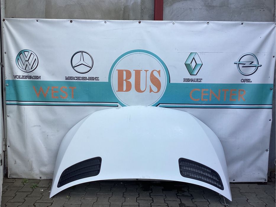 Капот Білий Mercedes Sprinter 907 Решітка фари