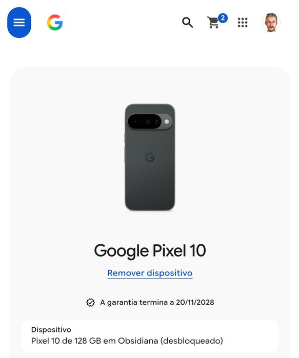Google Pixel 10 128 GB | Garantia 11/2028 + capa e película
