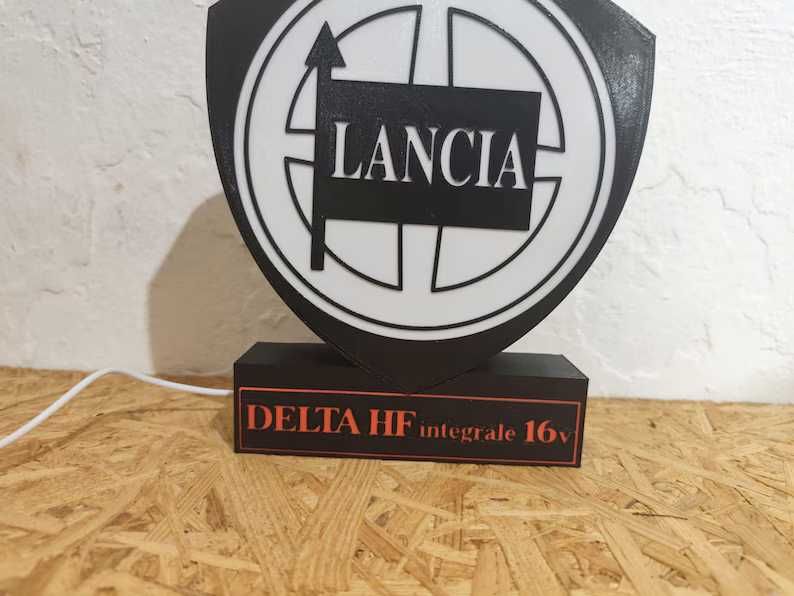 Lightbox Luminaria decorativa Lancia Delta HF integrale 16V