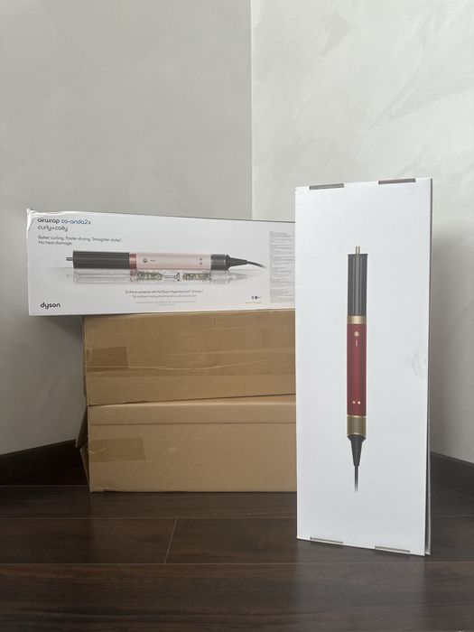 Фен-стайлер, мультистейлер Dyson Airwrap Coanda 2x Multi-styler & Dryer Straight to Wavy Red Velvet/Gold