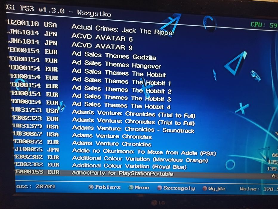 Konsola Ps3 super slim 500GB HEN + PAD oryginał + monitor LG 22"