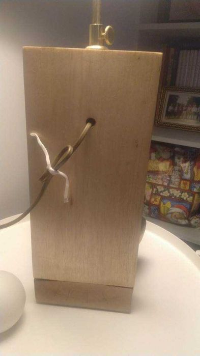 Candeeiro eléctrico Buda Sidarta Gautama – Trabalho Artesanal Madeira