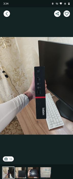 мини пк ThinkCentre m715q 8/500gb