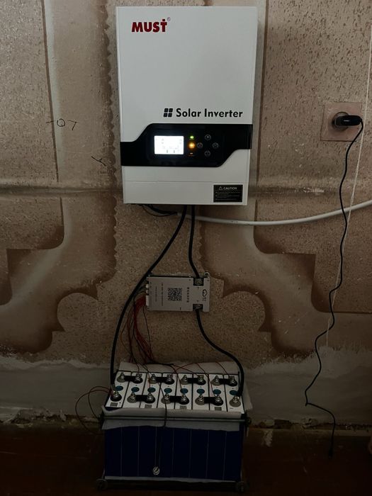 Інвертор Must 3.2кВтSmart BMS+батареї LifePot4 Ave 105Ah