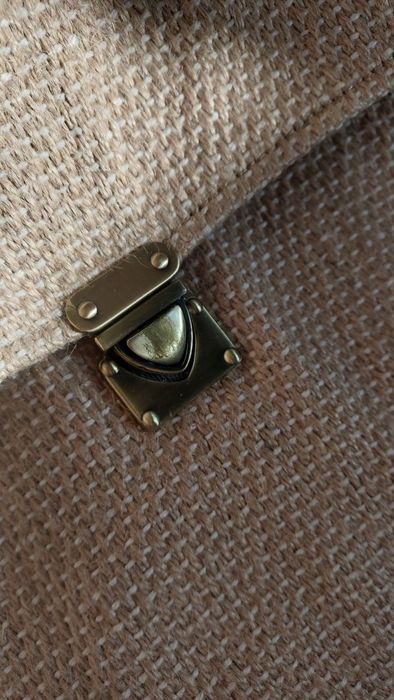 Джутова сумка,натуральна шкіра,плетена сумка