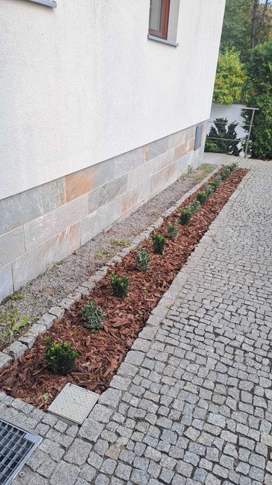 Usługi ogrodnicze, wywóz zielonych odpadów trawy gałęzi bio itp