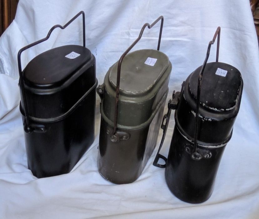 Almoçadeiras Metal Militares Com Frigideiras