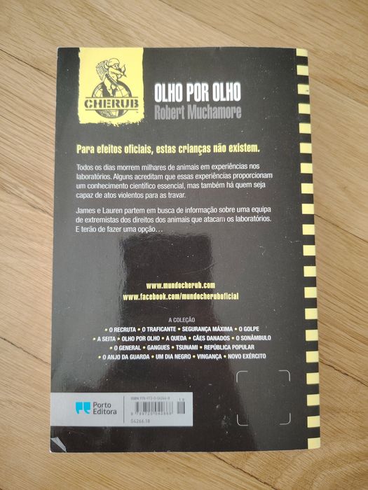 Livro CHERUB "Olho por Olho" de Robert Muchamore